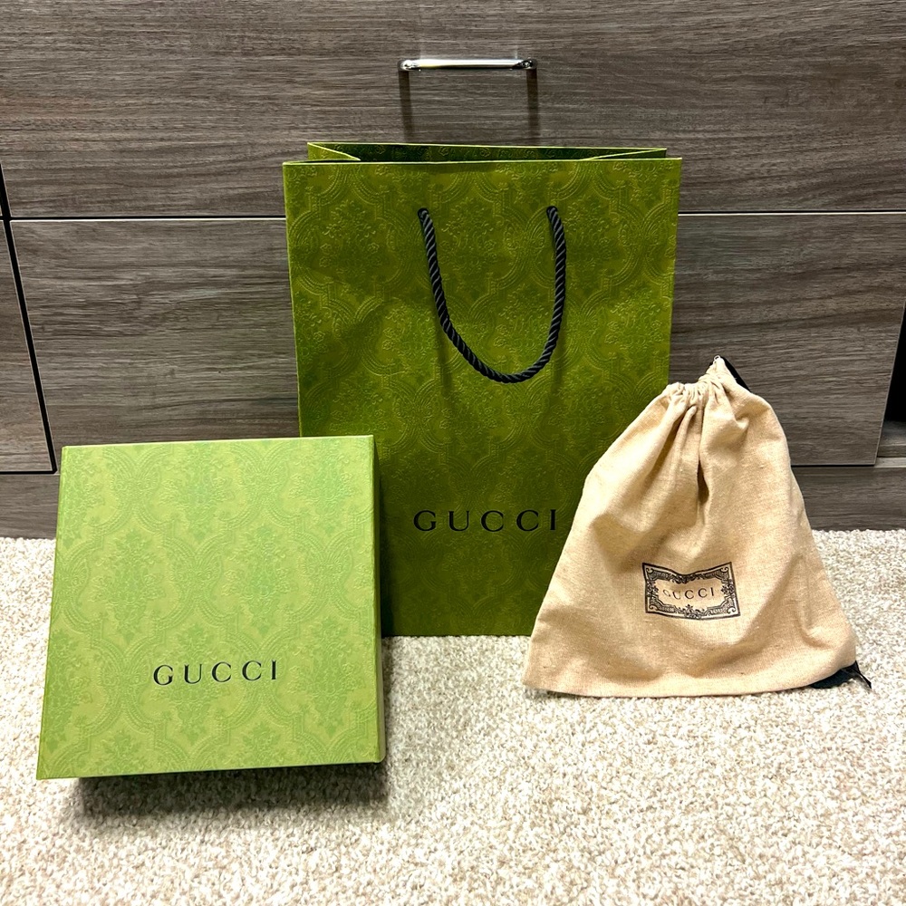 Original designer belt box + shopping bag